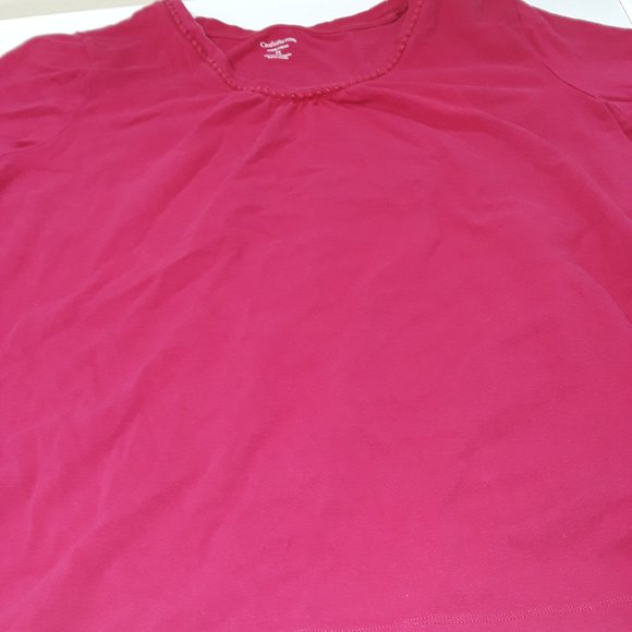Croft & Barrow red top with embellished neckline - Picture 1 of 6